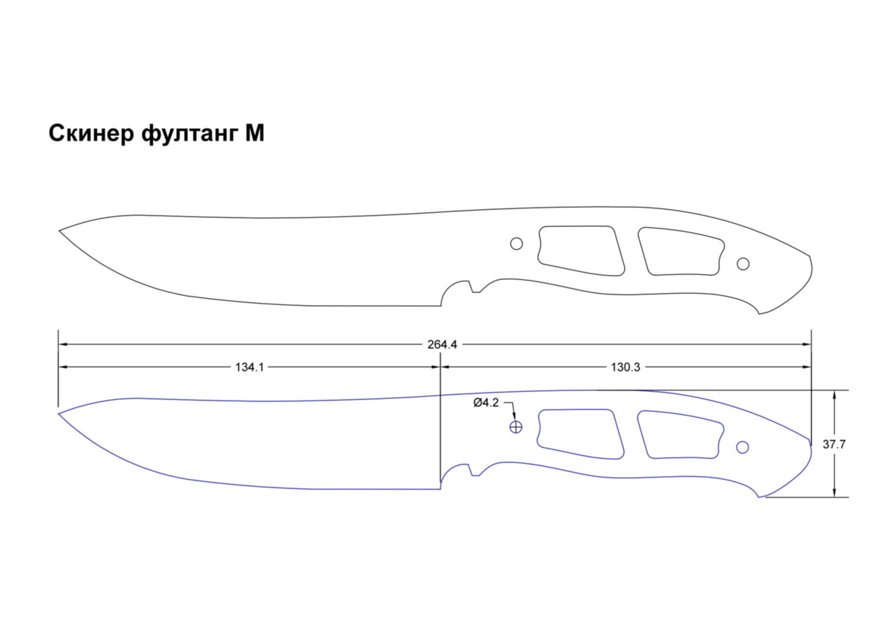 Чертеж мачете dxf