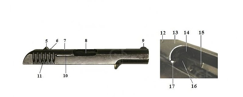 Чертеж ствола пистолета тт