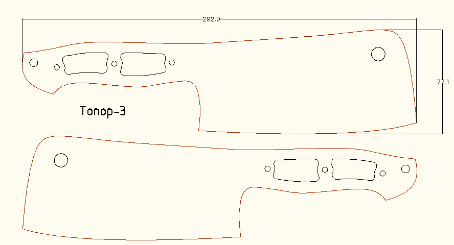 Кухонные топорики для мяса своими руками чертежи и размеры