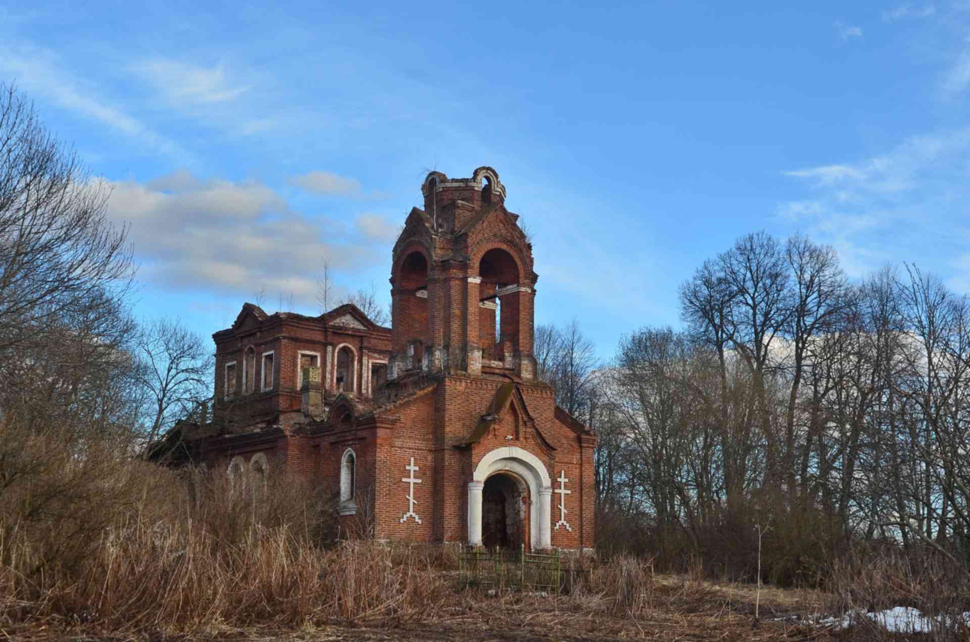 Заброшенная Церковь деревня Смоленская область
