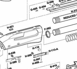 Взрыв схема fabarm xlr5