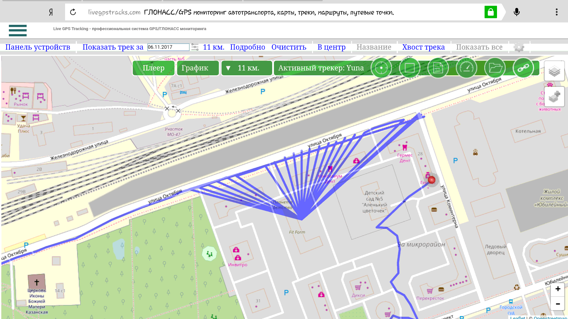 Gps треки карта