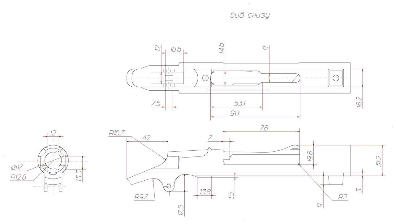 Remington 700 чертежи