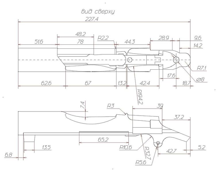 Отсечка отражатель винтовки мосина чертежи