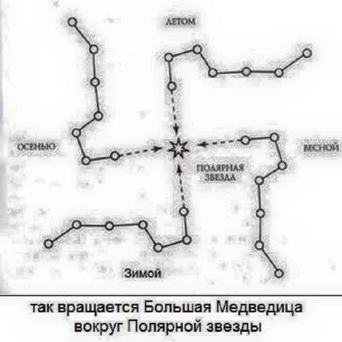 Картинка большой медведицы по временам года