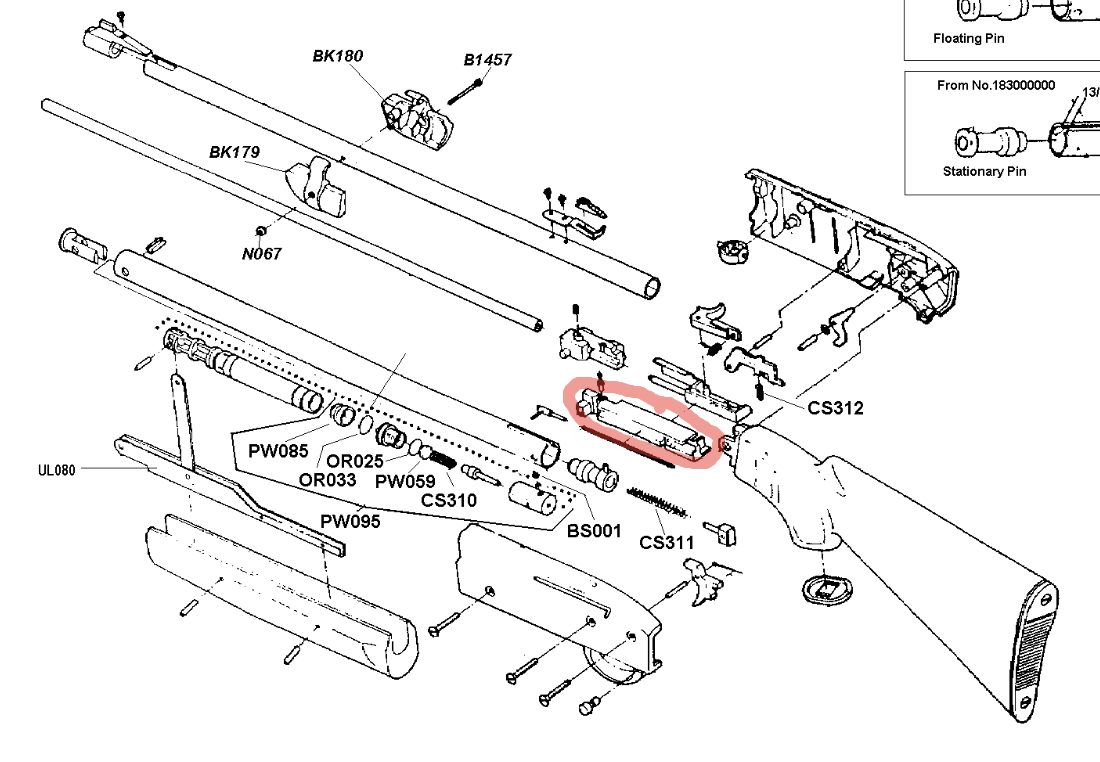 Crosman 2100 схема разборки