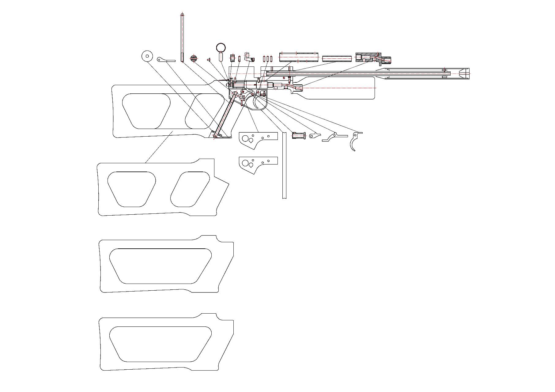 чертеж awp снайперской винтовки для дерева фото 78