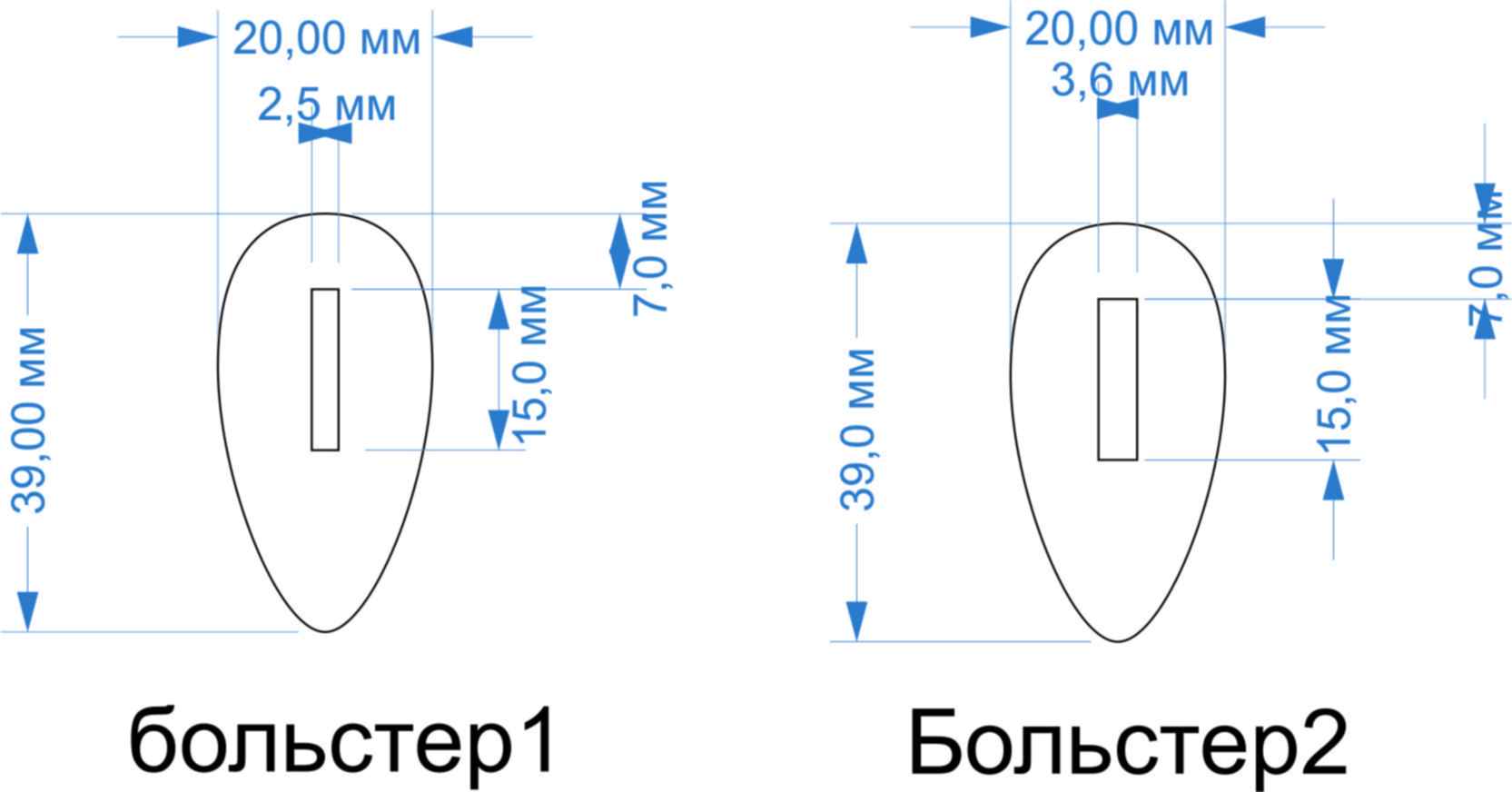 Гарда для ножа чертеж