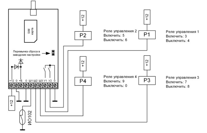 Cl4 gsm схема подключения