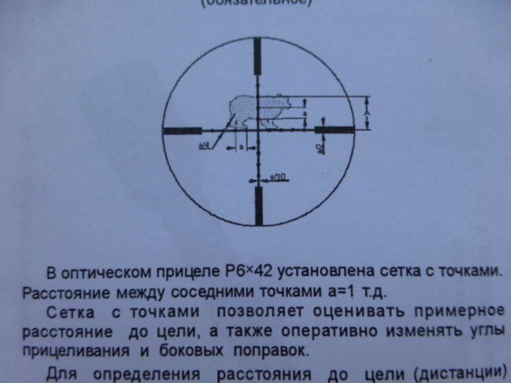 Оптический прицел схема регулировки