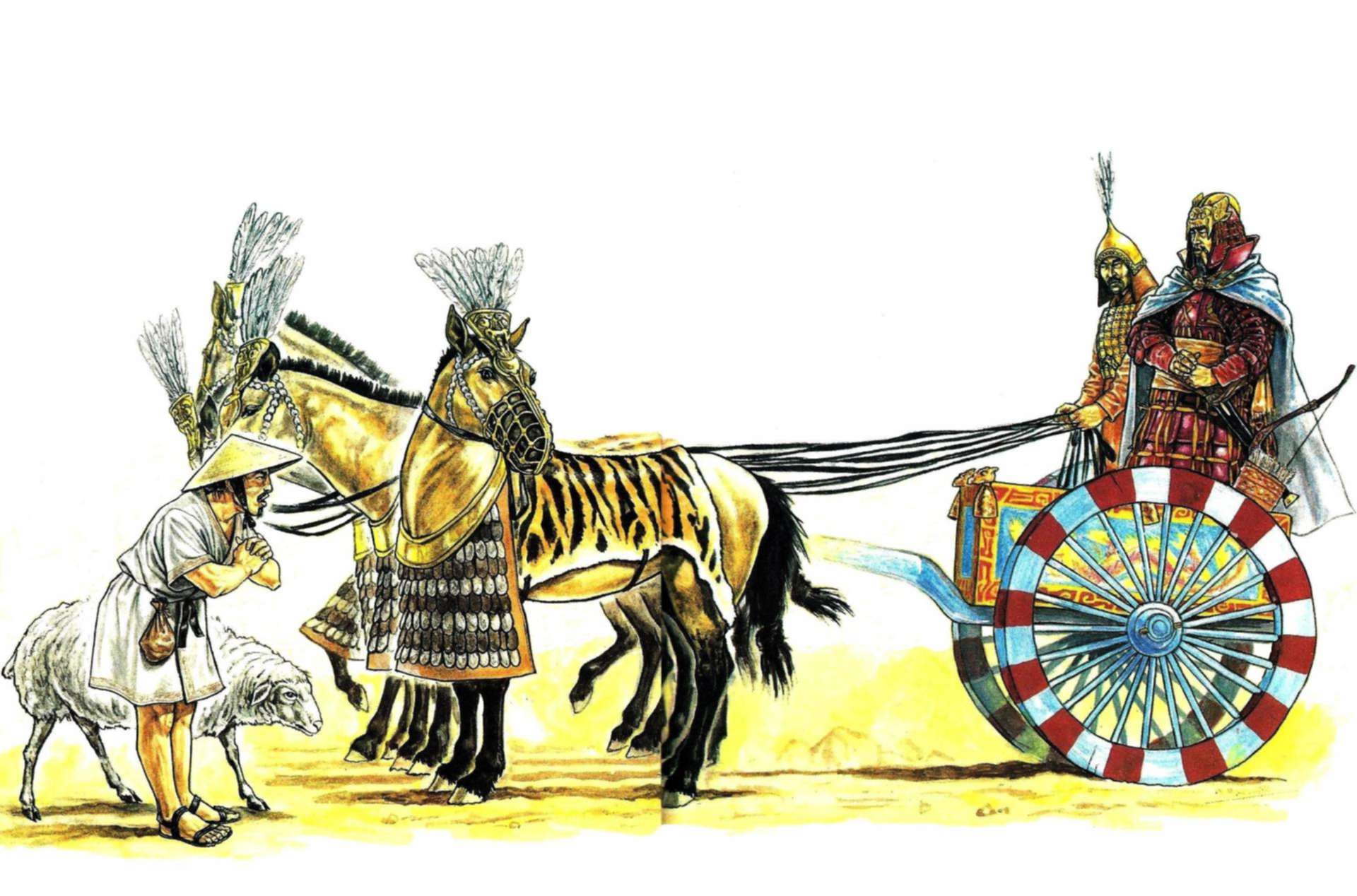 Боевые колесницы древнего Китая