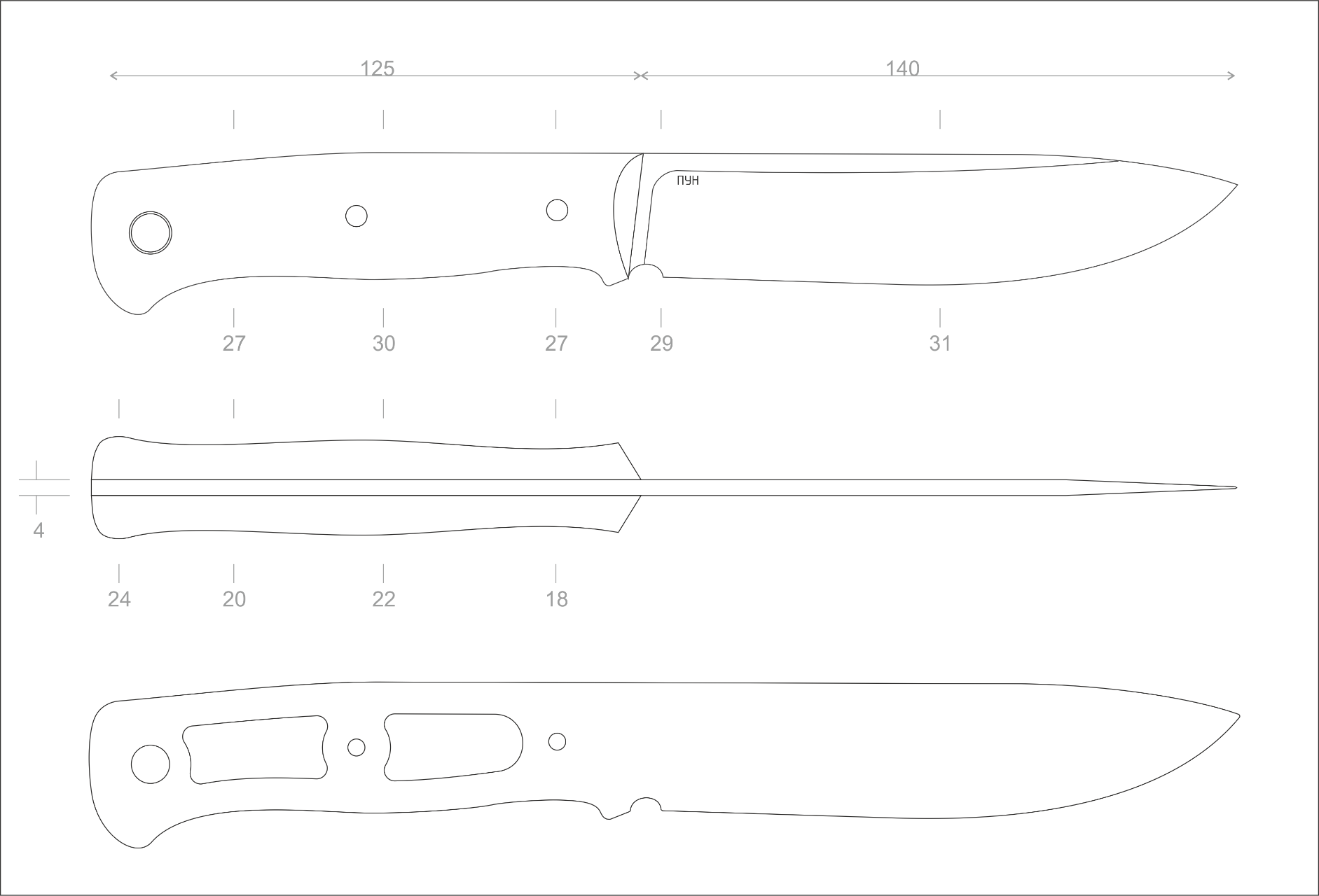Шаблоны ручки ножа. Нож фултанг Ural EDC чертежи. Рукоять охотничьего ножа чертеж. Нож фултанг чертеж с размерами. Нож всадной монтаж чертеж.
