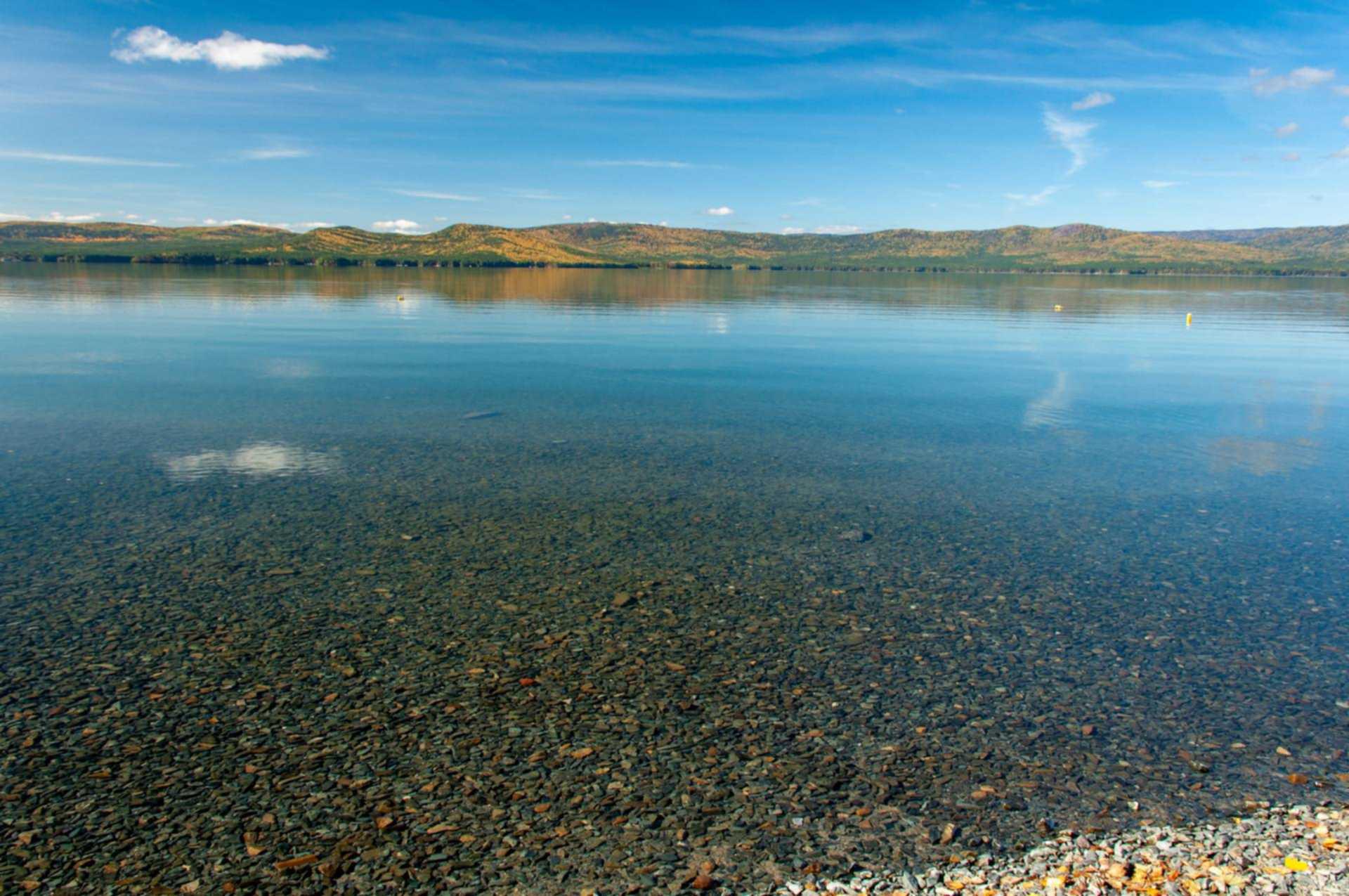 Дно озера Тургояк