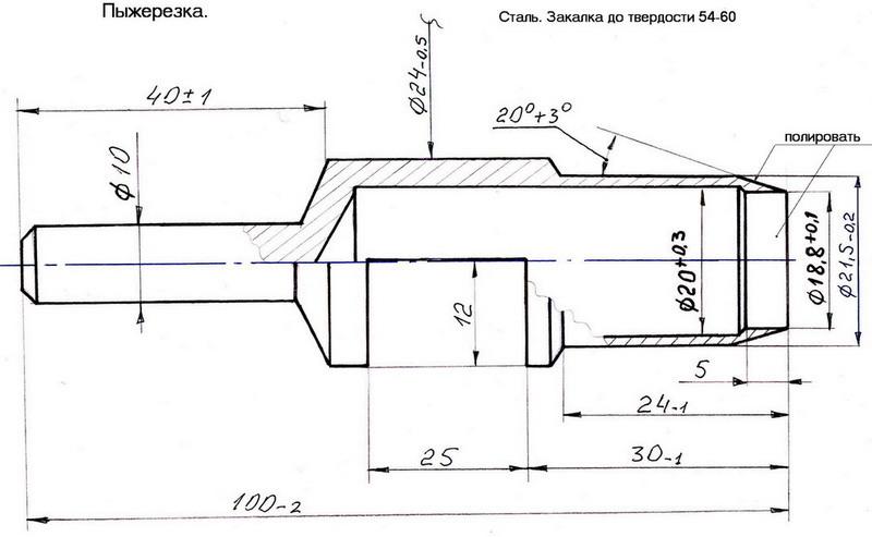 Подставка для патронов 12 калибра чертеж