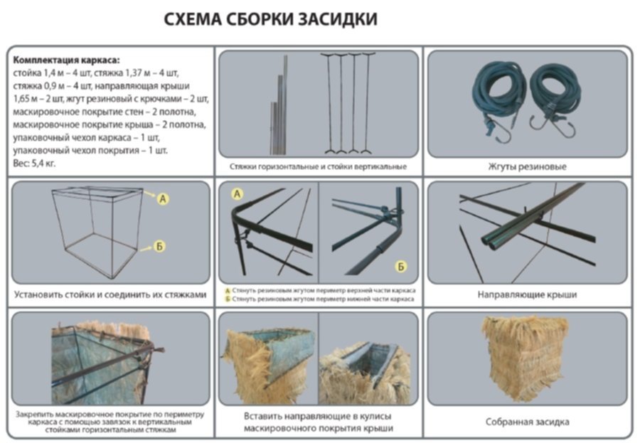 Засидка на гуся своими руками чертежи
