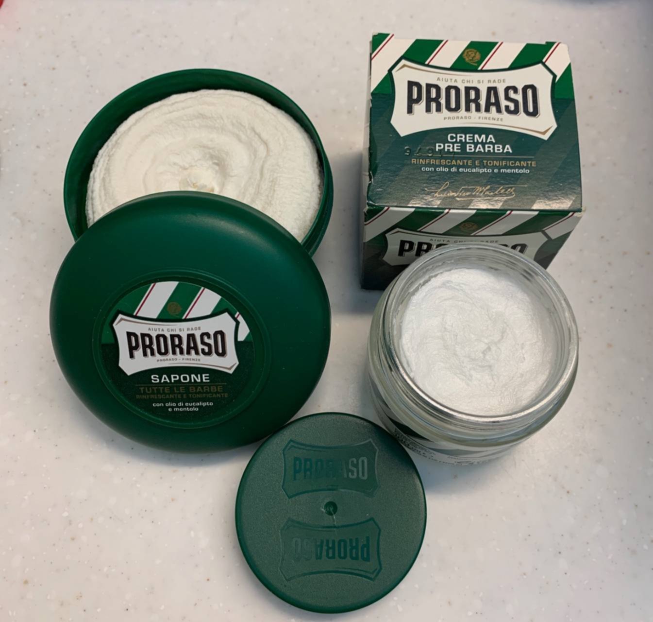 Мыло для бритья proraso ментол и эвкалипт