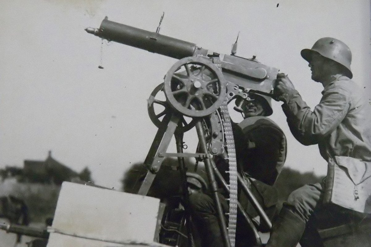 Зенитные пулемет Максим в первую мировую войну