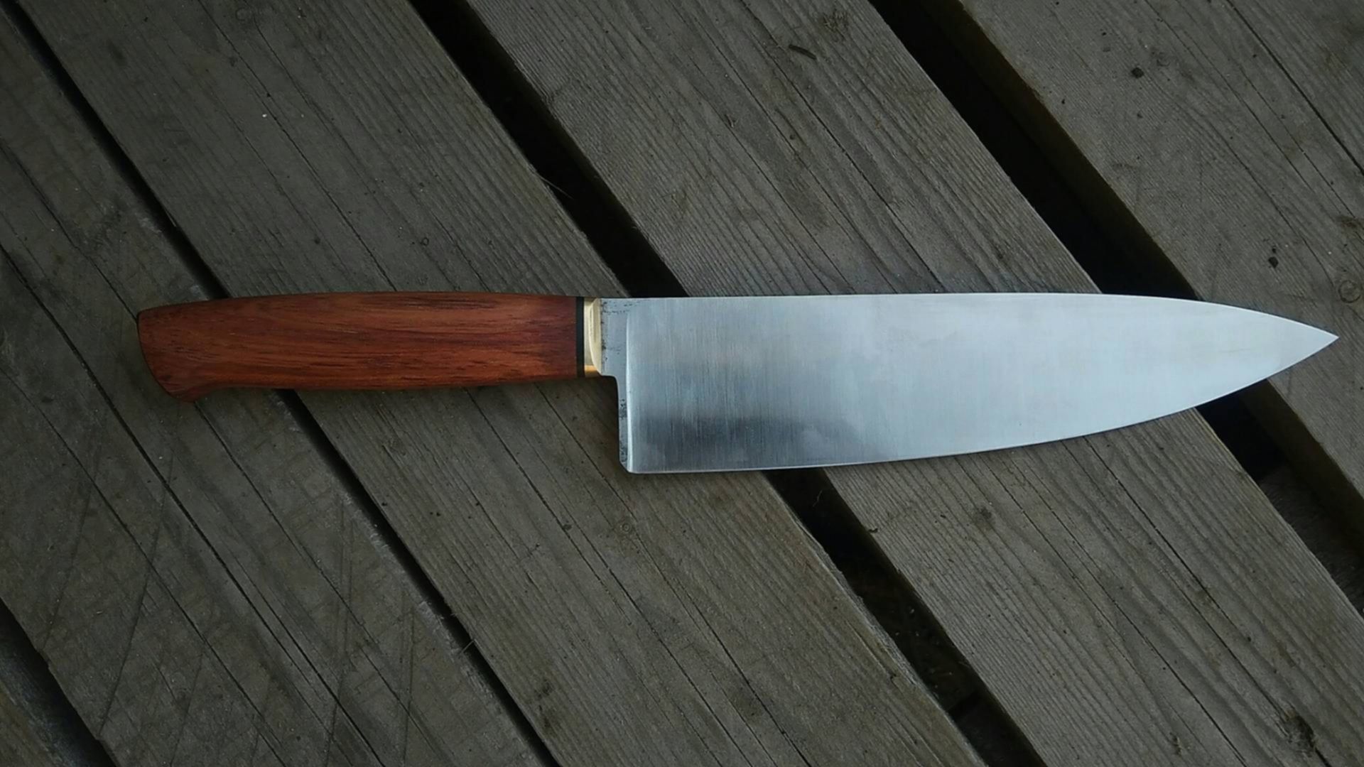 Сделать кухонный нож. Нож Деба двойные спуски.