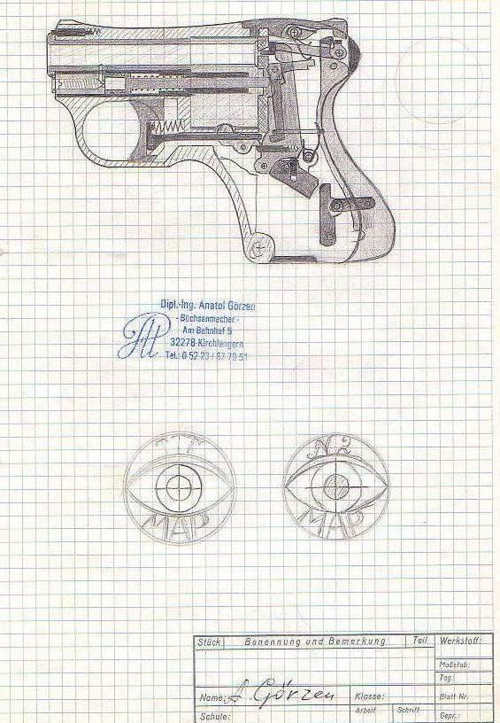 Пистолет либератор чертеж
