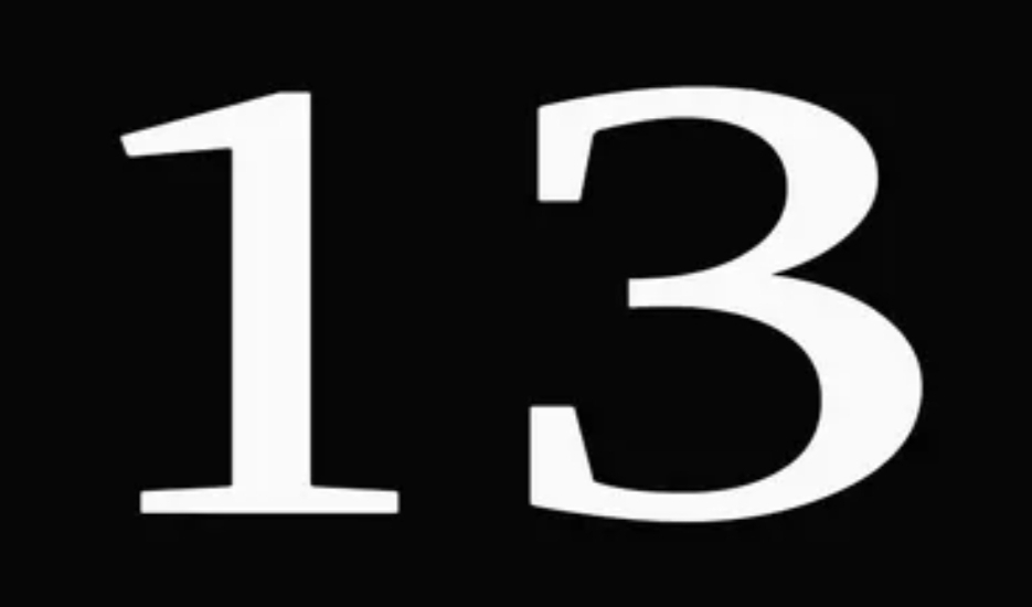 Картинка 13. Цифра 13. Цифра 13 на черном фоне. Число 13 фото. Красивое число 13.