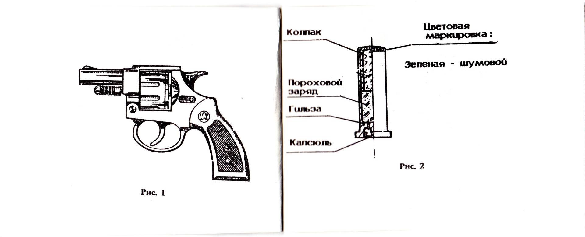 Чертеж сигнального пистолета