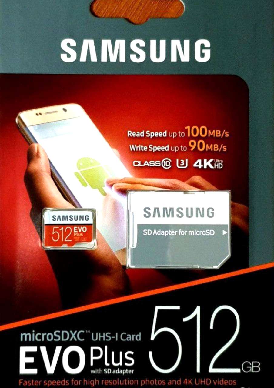 Карта памяти samsung evo plus microsdxc 512gb