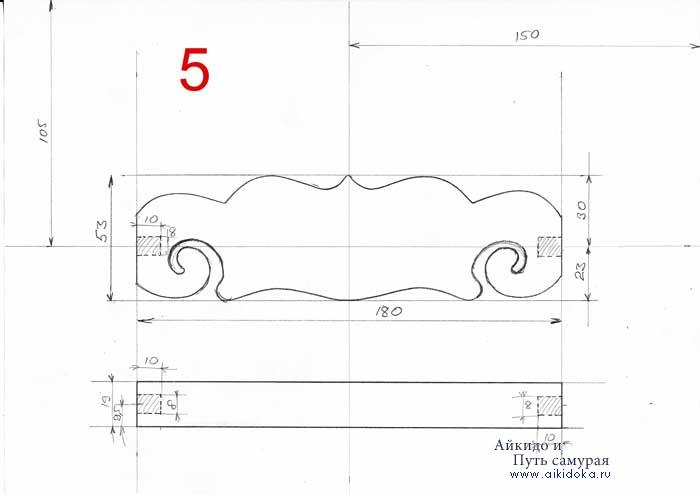 Чертеж подставку из дерева. Подставка для мечей чертеж.