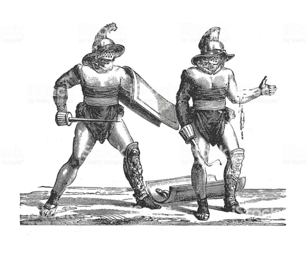 Рисунок гладиаторских боев