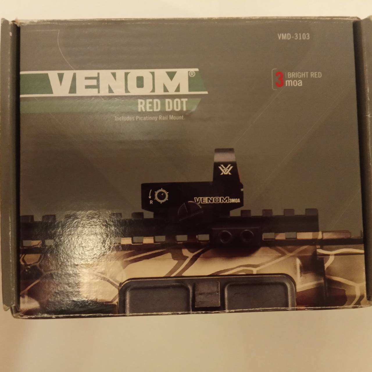 Intel vmd controller. Коллиматорный прицел Vortex Venom Red Dot 3 MOA (VMD-3103). Venom Vortex коллиматор. VMD.