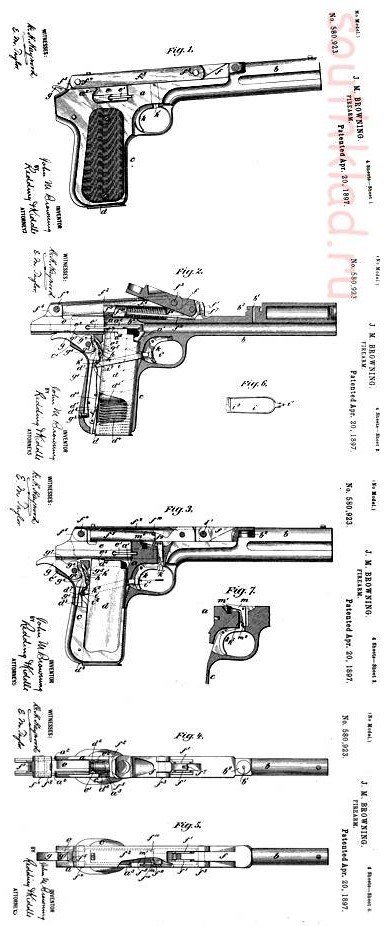 Браунинг 1910 схема