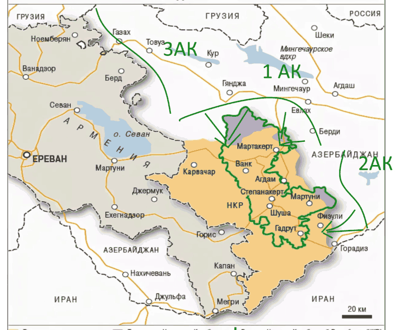 Граница нагорном карабахе