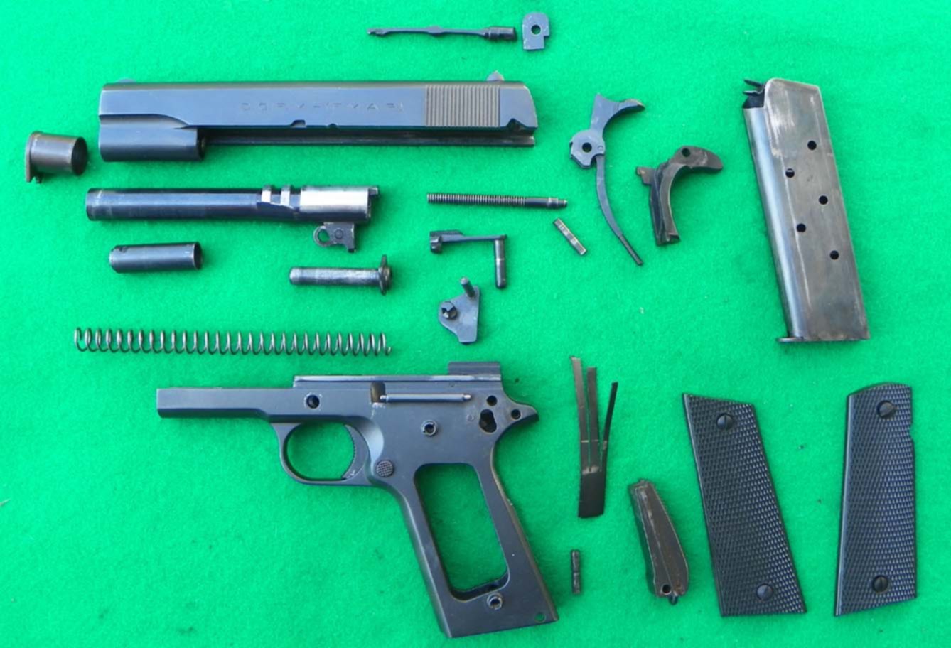 Разборка пистолета. Colt m1911 Disassembly. УСМ Кольт 1911. Colt m1911 a1 Disassembly. Webley MK 1.