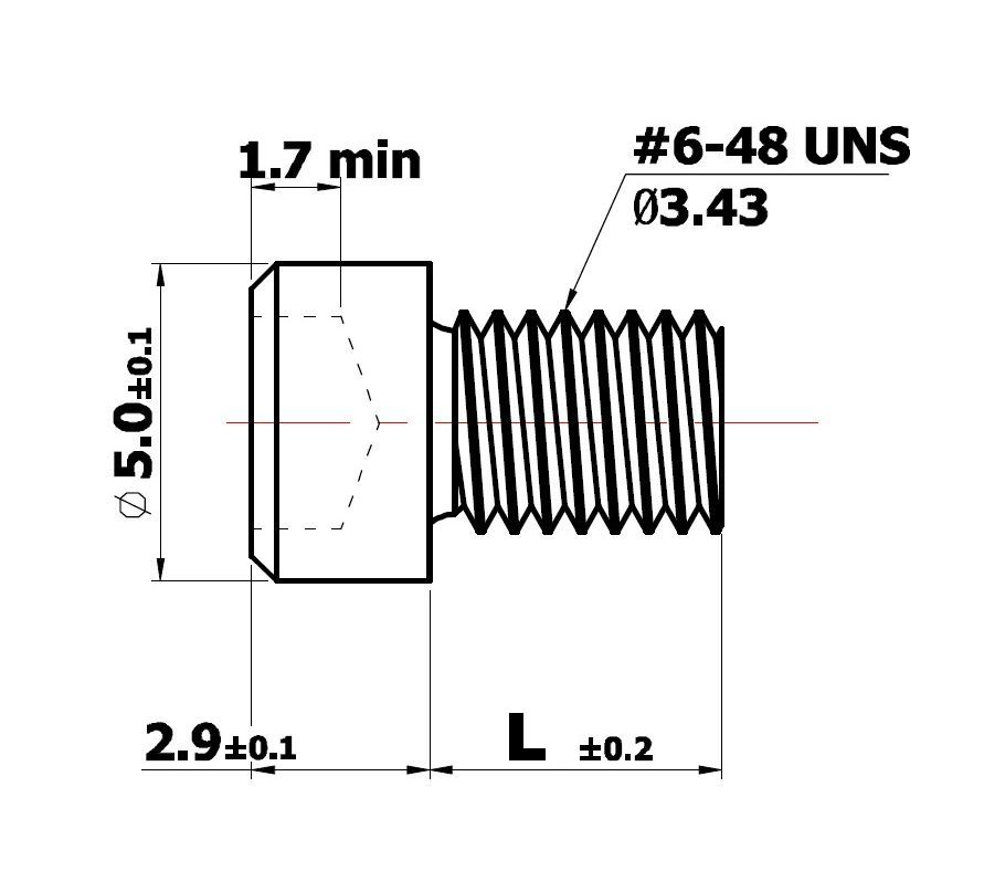 Резьба 6. Резьба 6-48. An6 резьба. Uns 10-48.