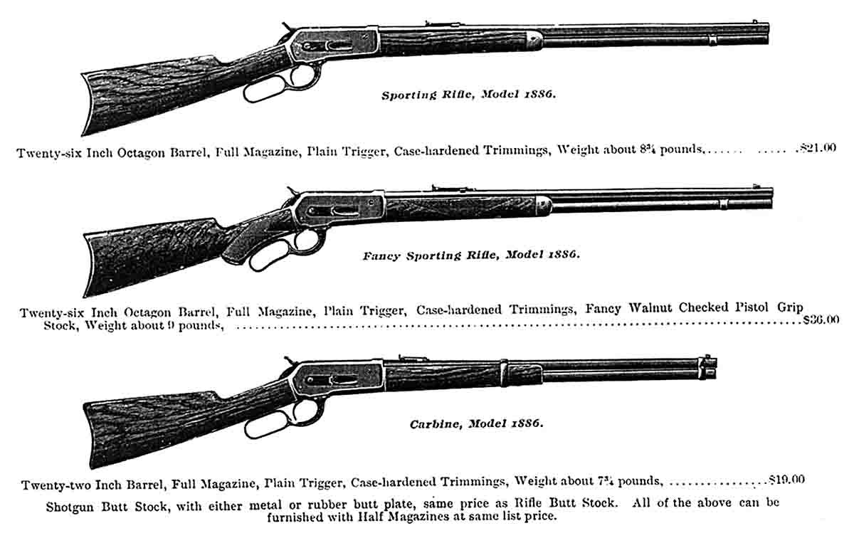 Winchester Lever Action Development: Model 1886.