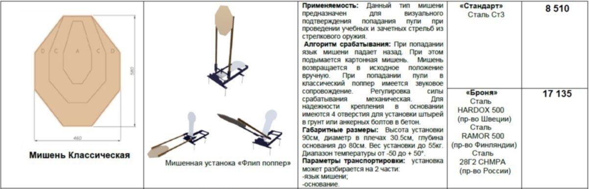 Шагающая мишень чертеж