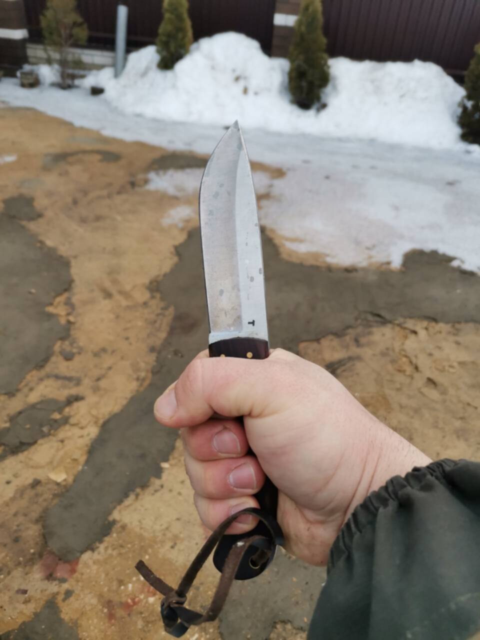 Boo13 нож. Predator Gerz-5 cr13 нож охотничий тест.