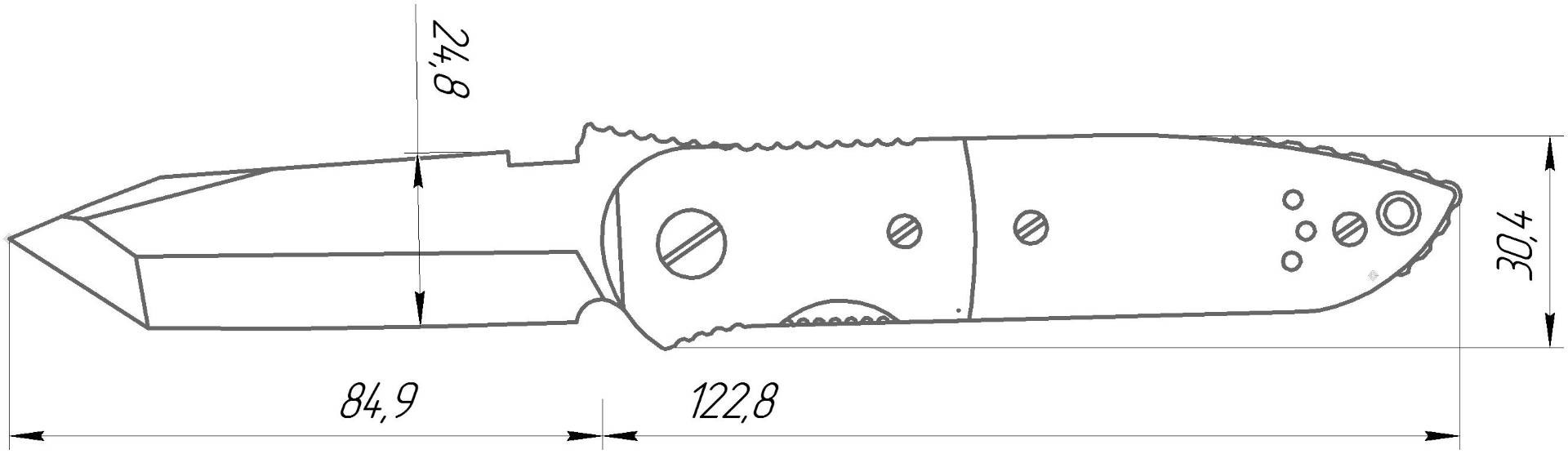 Согласно эскизу. Чертеж Bob Terzuola ATCF. Bob Terzuola чертежи. Terzuola чертежи. Emerson CQC 8 super чертежи с размерами.