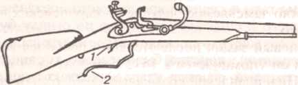 Гладкоствольное фитильное ружье один из первоначальных образцов огнестрельного