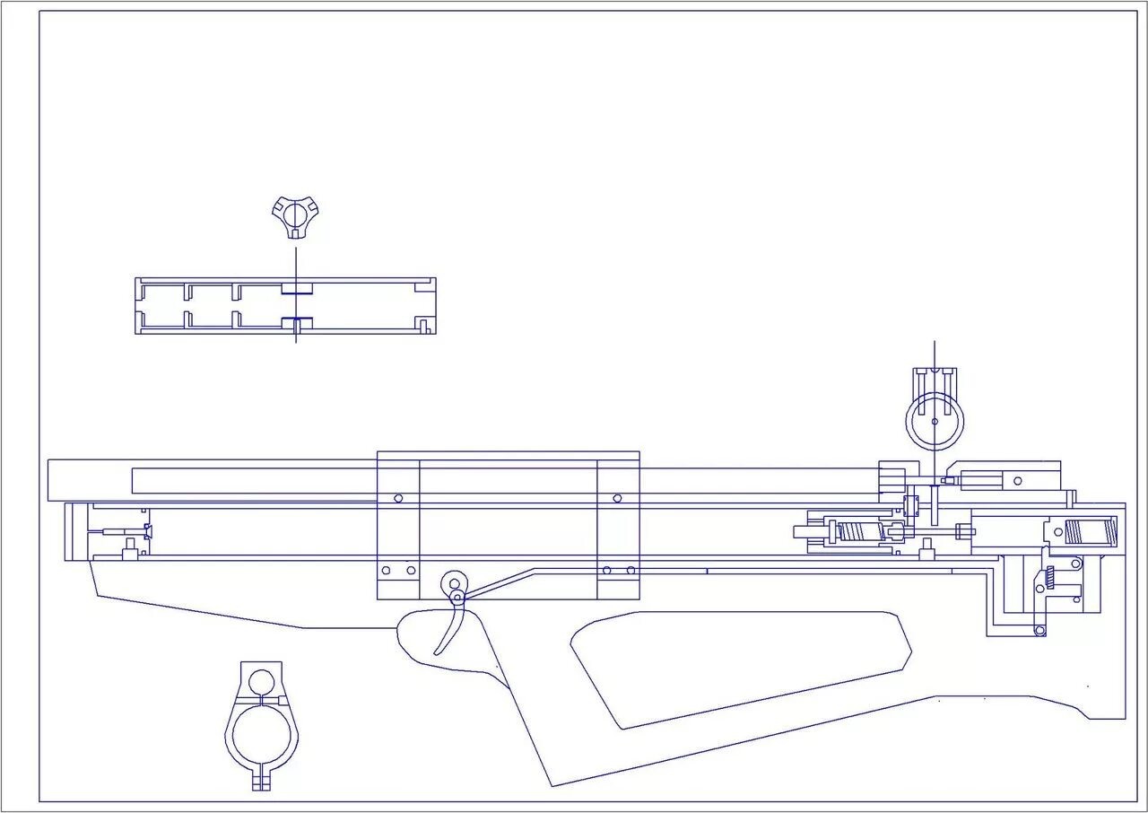 Пневматическая винтовка своими руками чертежи