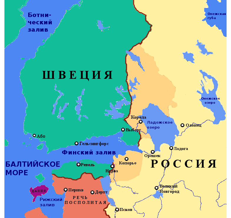 Сухопутная граница с финляндией. Столбовский мир 1617 г. между Россией и Швецией.