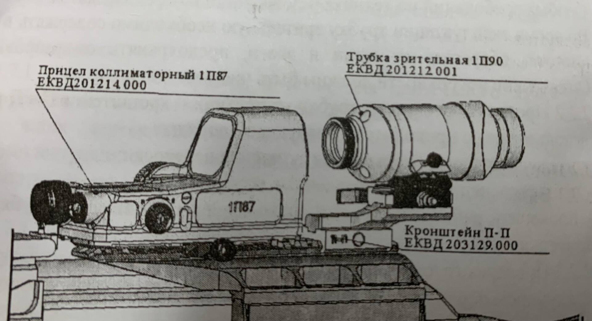 Коллиматор 1п87 инструкция