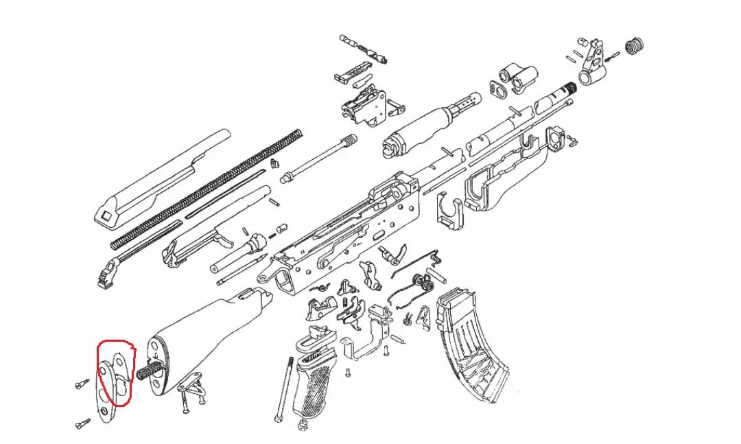 Ак 74 схема разборки