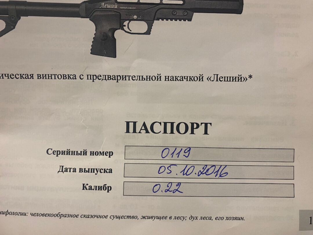 Леший 2 схема. Диаметр ствола Леший 1 PCP.